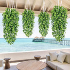 Waipfaru 4Pcs Fake Hanging Plants 3ft Fake Plants UV Resistant Fake Vines - Image 5