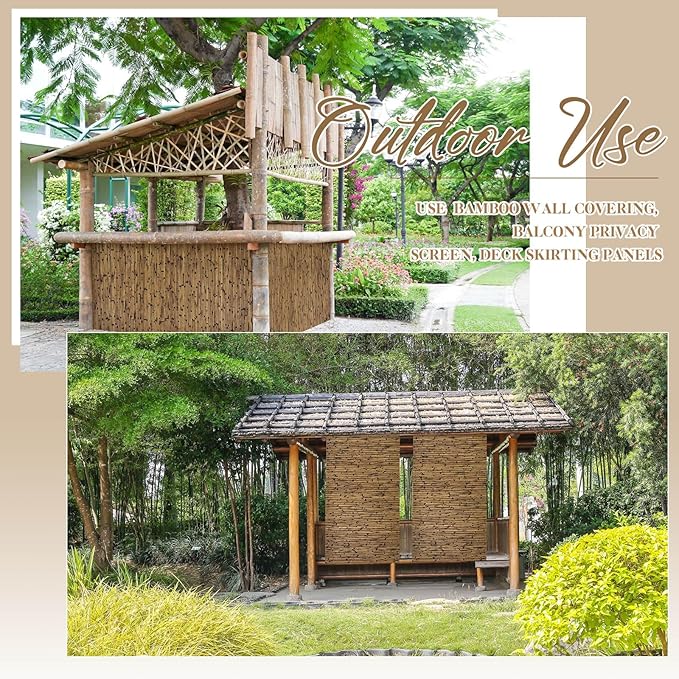 Juexica 2 Pcs Natural Bamboo Wall Panel - Image 6