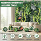 4 Pack 20"x20"Grass Wall Panels-Artificial Boxwood Panels - Image 3