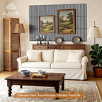 12 Pack PVC Wood Wall Panels, 11.8 x 15.7 x 0.35 Inch Sound Panels, 100% - Image 6
