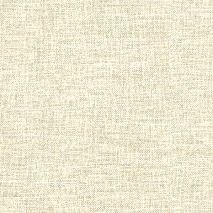 Amiya Grasscloth Cream Wallpaper Peel and Stick Beige Faux Fabric Linen Contact by AMIYApeelandstickwallpaper