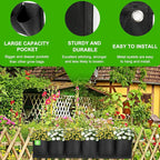 6 Pockets Hanging Planters for Outdoor Plants, One Pack Wall Planter Vertical - Image 2