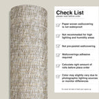 Ansehan Wallcovering W030101 Envy Collection 36" W x 8 Yard L, Natural Paper - Image 8