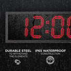 Ivation Oversized 36" Outdoor Waterproof Digital Clock, Auto Time Sync - Image 4