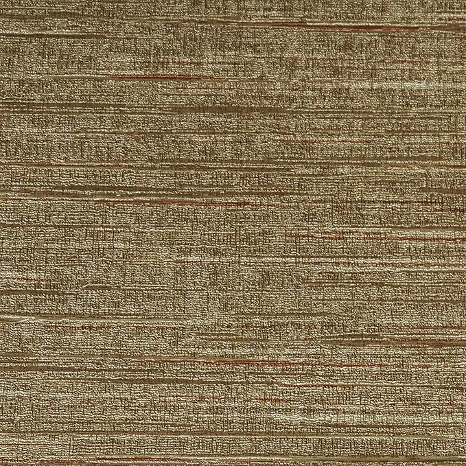Livelynine Gold Grasscloth Peel and Stick Wallpaper Textured Accent Wall Paper - Image 6