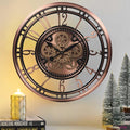 CLXEAST 28 Inch Oversized Large Moving Gear Wall Clock by CLXEAST