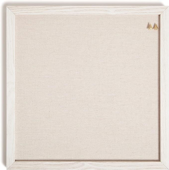 U Brands Rustic Linen Bulletin Board, Industrial Grade Pinning Surface by UBrands