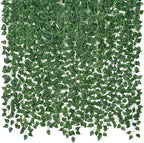 CQURE 20 Pack 140Ft Artificial Ivy Garland, Fake Vines UV Resistant Greenery by CQURE