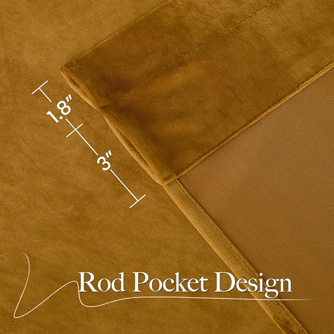 NICETOWN Warm Velvet Curtains 84 inch Long - Image 6