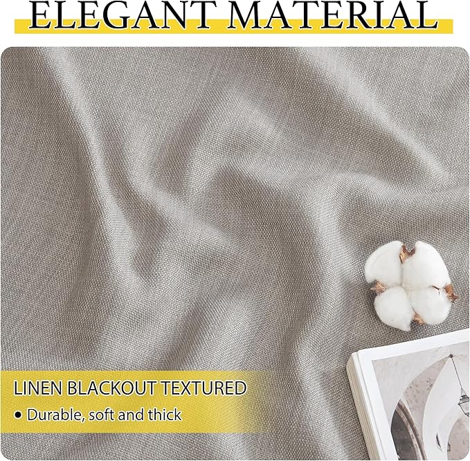 NICETOWN Valances for Bedroom, Farmhouse Windows Blackout Thermal Insulated - Image 5