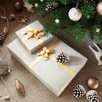 CRE8TIVE Off-White Glitter Wallpaper Border Peel and Stick Wall Border Glitter - Image 3