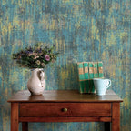 JiffDiff Vintage Metallic Peel and Stick Wallpaper Industrial Metallic Concrete - Image 7