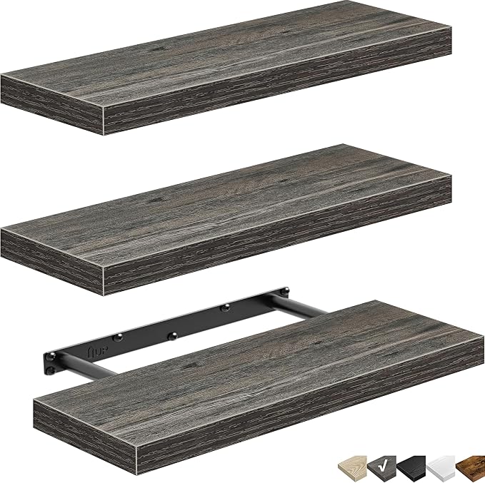 QEEIG Floating Shelves for Wall Bathroom Shelf Bedroom Kitchen Living Room - Image 9