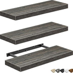 QEEIG Floating Shelves for Wall Bathroom Shelf Bedroom Kitchen Living Room - Image 9