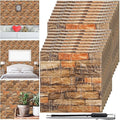 Colarr 60 Pcs 58 Sq ft 3D Wall Panels Peel and Stick Faux Foam 3D Brick by Colarr