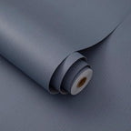 24"x393" Navy Blue Grasscloth Peel and Stick Fabric Textured Contact Paper by LVSHI