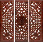 Homebia Designs Handmade Carved Wooden Wall Hanging Plaques Set of 3 by HomebiaDesigns