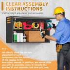 Metal Garage Wall Cabinet with Up-Flip Door, Float Tool Cabenit with Adjustable - Image 7