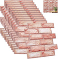 12PCS 3D Wall Panels Peel and Stick Foam Faux Brick Wall Panels, Self-Adhesive by GLASSWINDS
