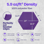 Acoustic Panels 12-Pack Soundproof Wall Panels 14"X12.1"X0.4" Sound Panels High - Image 6