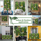 ODTORY Artificial Greenery Grass Wall Panels, Backyard Green Decor - Image 6