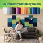 Acoustic Panels 12-Pack Soundproof Wall Panels 12"x12"x0.4" Decorative Sound - Image 4