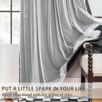 XiDi Blackout Drapes for Bedroom Windows, Unicorn Curtains for Kids Room - Image 2