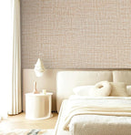 Guvana Grasscloth Peel and Stick Wallpaper Beige Textured Contact Paper Modern - Image 4