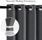 RYB HOME Accordion Style Room Divider Curtain-100% Blackout Folding Accordion - Image 3