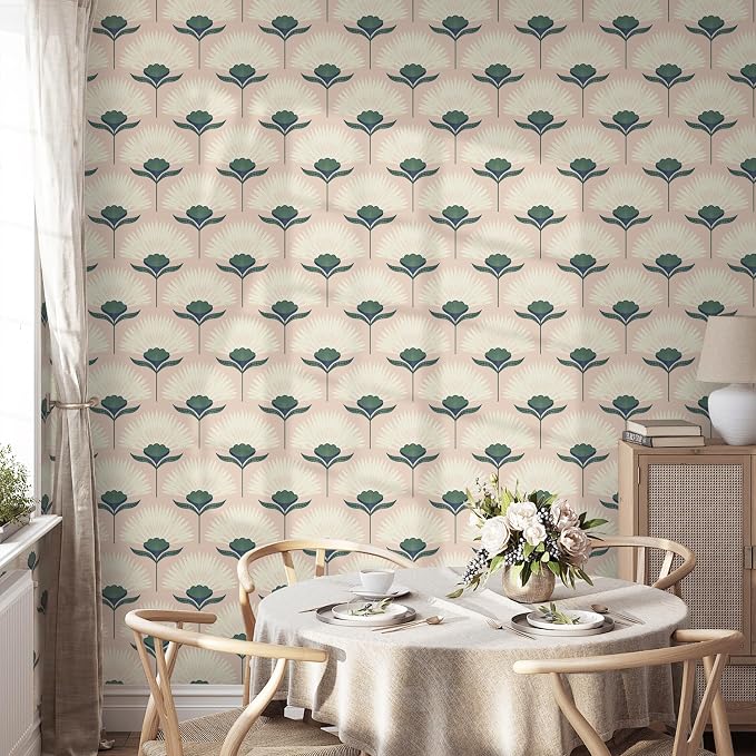 CiCiwind Vintage Wallpaper Peel and Stick Botanical Contact Paper Boho Wall - Image 5