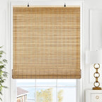 LazBlinds Cordless Bamboo Blinds, Roll Up Shades by LazBlinds