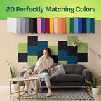 Acoustic Panels 12-Pack Soundproof Wall Panels 12"x12"x0.4" Decorative Sound - Image 4