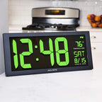 AcuRite 75155M 14.5" Large Green LED Digital Clock Inch - Image 6