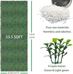 ODTORY Artificial Boxwood Roll: 40x120 in UV-Anti Faux Ivy Boxwood Hedge Leaf - Image 2
