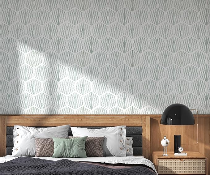 Modern Peel and Stick Wallpaper 17.3''×787'' Geometric Wallpaper Boho Contact - Image 6