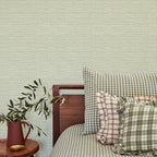 Simon&Siff Textured Grasscloth Peel and Stick Wallpaper 17.7"x118" Neutral Faux - Image 3