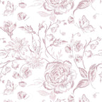 Yasinet Floral Peel and Stick Wallpaper Pink Floral Wallpaper Boho Pink Contact - Image 6