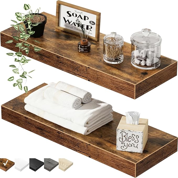 QEEIG Bathroom Floating Shelves by QEEIG