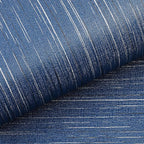 Livelynine Blue Grasscloth Peel and Stick Wallpaper Textured Prepasted Navy - Image 5