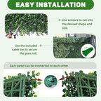ODTORY Artificial Grass Wall Panels, 24 x 16 in 24P UV-Resistant Faux Boxwood - Image 3