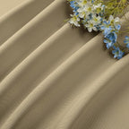 CUCRAF Beige Blackout Curtains 63 inch Length 2 Panels Set, Rod Pocket Room - Image 7