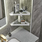 VOLPONE Bathroom Shelves Wall Mounted Glass Corner Shelf - Image 4