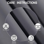 LEMOMO Grey Blackout Curtains 66 x 63 Inch Length/Set of 2 Curtain - Image 4