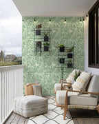 FLFK Tropical Leaf Peel and Stick Wallpaper 16" x 128" Green Wallpaper Modern - Image 4