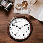 Wall Clock, 9 Inch Silent Wall Clocks Battery Operated, Decorative Clocks - Image 8