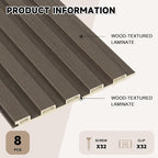 POHARE WPC Slat Wall Paneling, Acoustic Wall Panels - Image 3