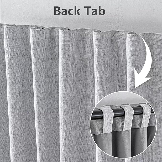 IGEMAEVE 100% Blackout Curtains 108 Inches Long - Image 3