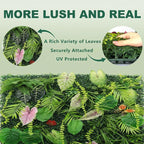 Artificial Grass Wall Panels, UV-Anti Fake Greenery Plant Boxwood Panels - Image 6