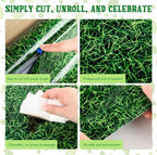 Kochorie 54 Inch x 100 Ft Grass Plastic Table Cloth Roll Disposable Waterproof - Image 3