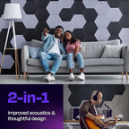 Acoustic Panels 12-Pack Soundproof Wall Panels 14"X12.1"X0.4" Sound Panels High - Image 2